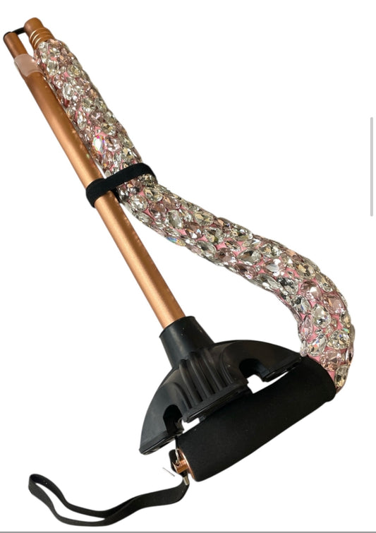 Bling Bling! Large Pink Rhinestone Walking Cane