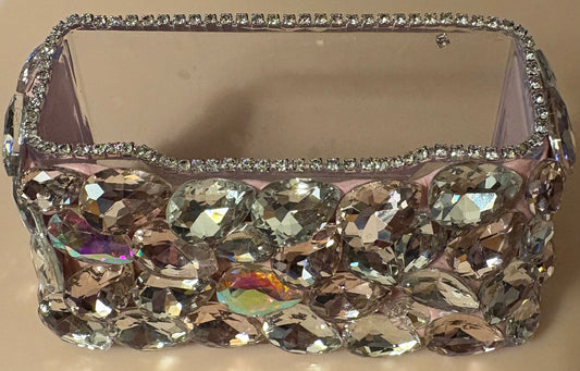 Bling Bling!! Pink AB Large Rhinestone Business Card Holder