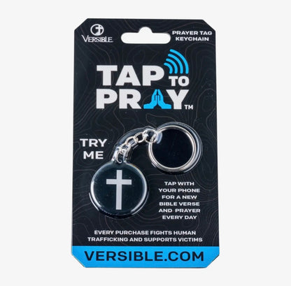 Tap to Pray™ NFC Prayer Keychain – Daily Bible Verse & Prayer - available in 6 colors
