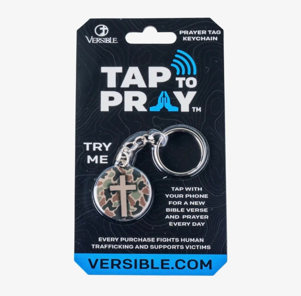 Tap to Pray™ NFC Prayer Keychain – Daily Bible Verse & Prayer - available in 6 colors