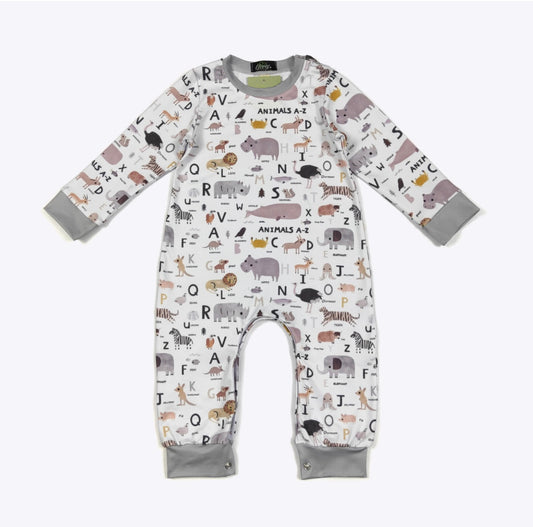 Clothing for Baby Boy - Animal Alphabet Boy Romper