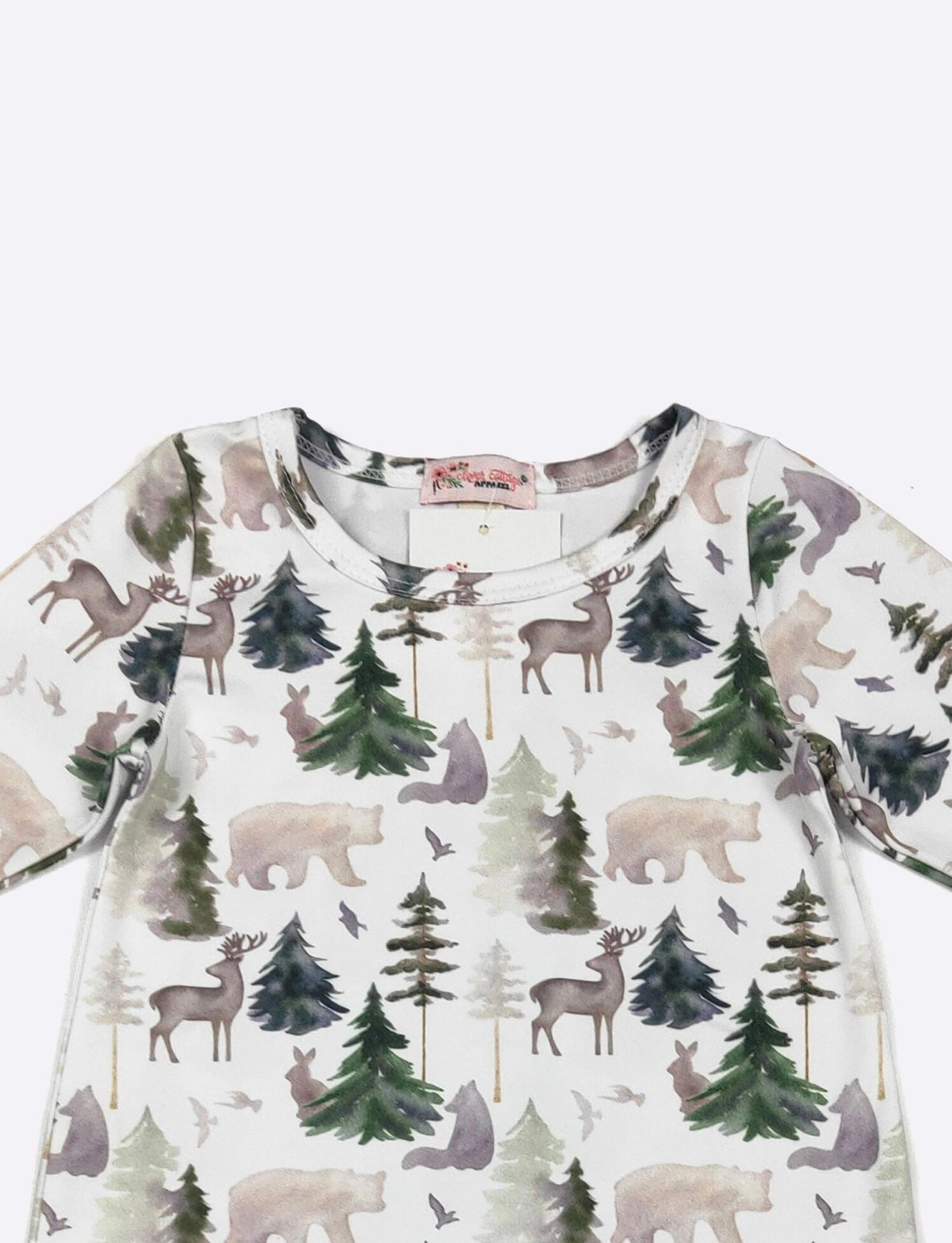 Clothing for Baby Girl -Emerald Woodland Baby Romper