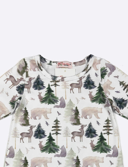 Clothing for Baby Girl -Emerald Woodland Baby Romper