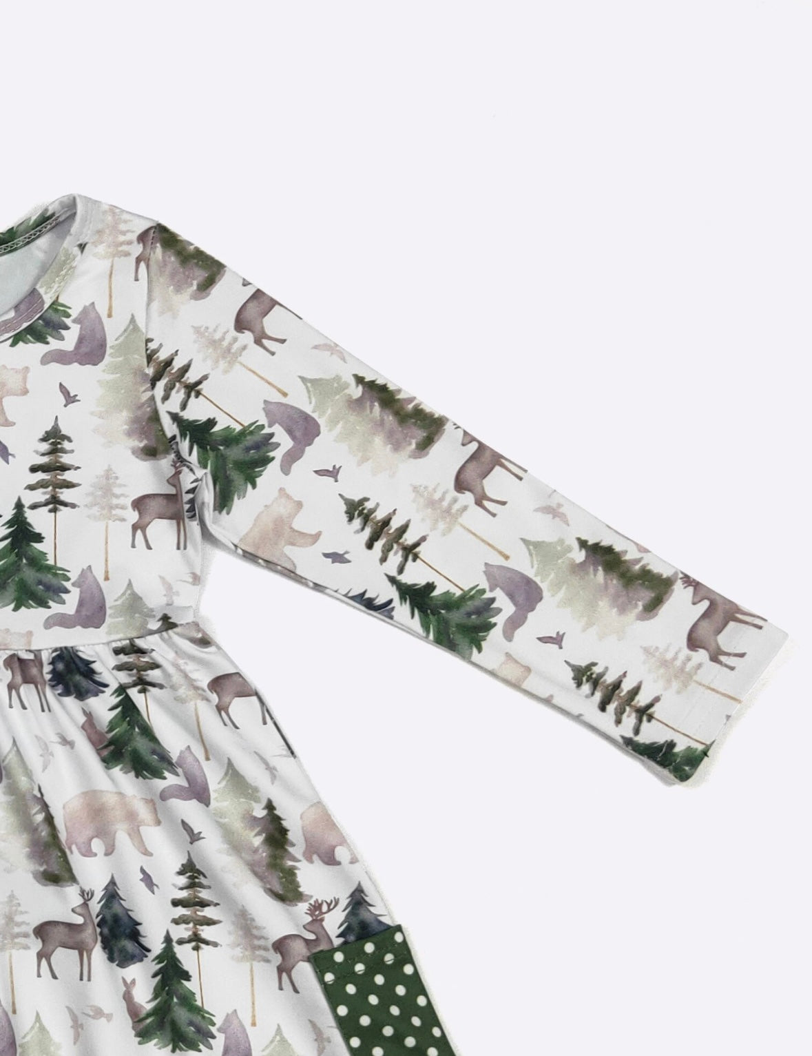 Clothing for Toddler Girl - Emerald Woodland Girls Dress