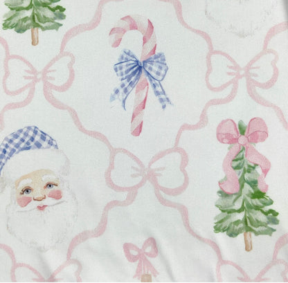 Clothing for Baby Girl - Santa Gingham Bows Baby Romper