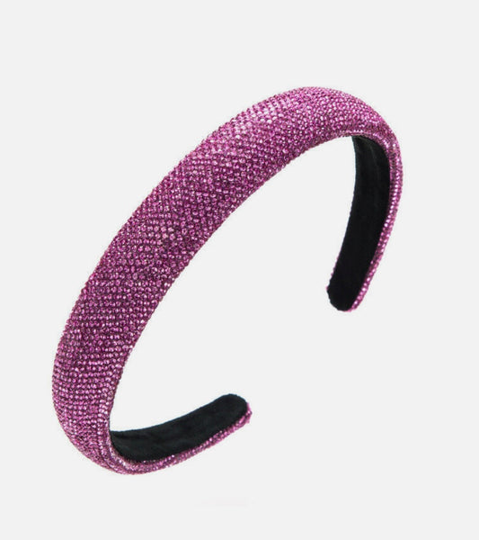 Headband Pink Rhinestone