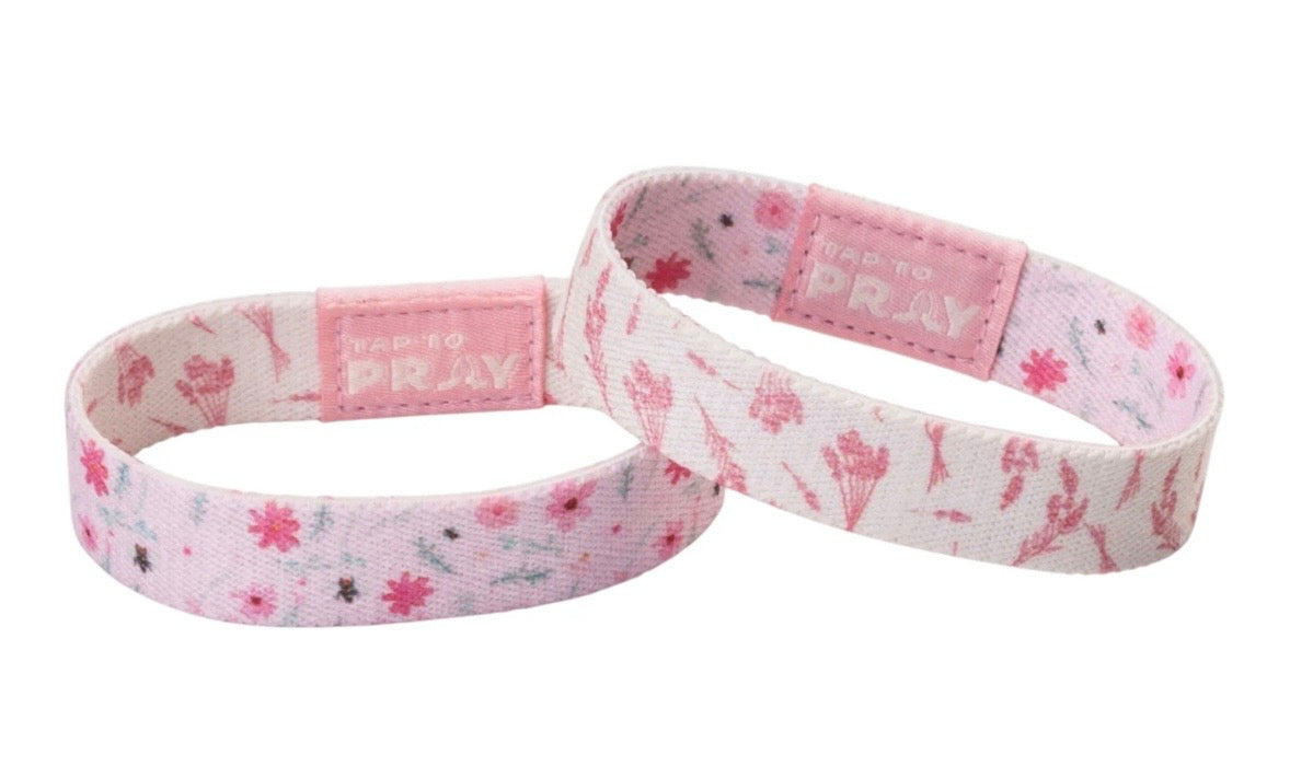Tap to Pray® Two-Sided NFC Faith Wristband Bracelet - Multiple Styles & Colors