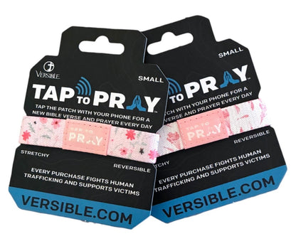 Tap to Pray® Two-Sided NFC Faith Wristband Bracelet - Multiple Styles & Colors