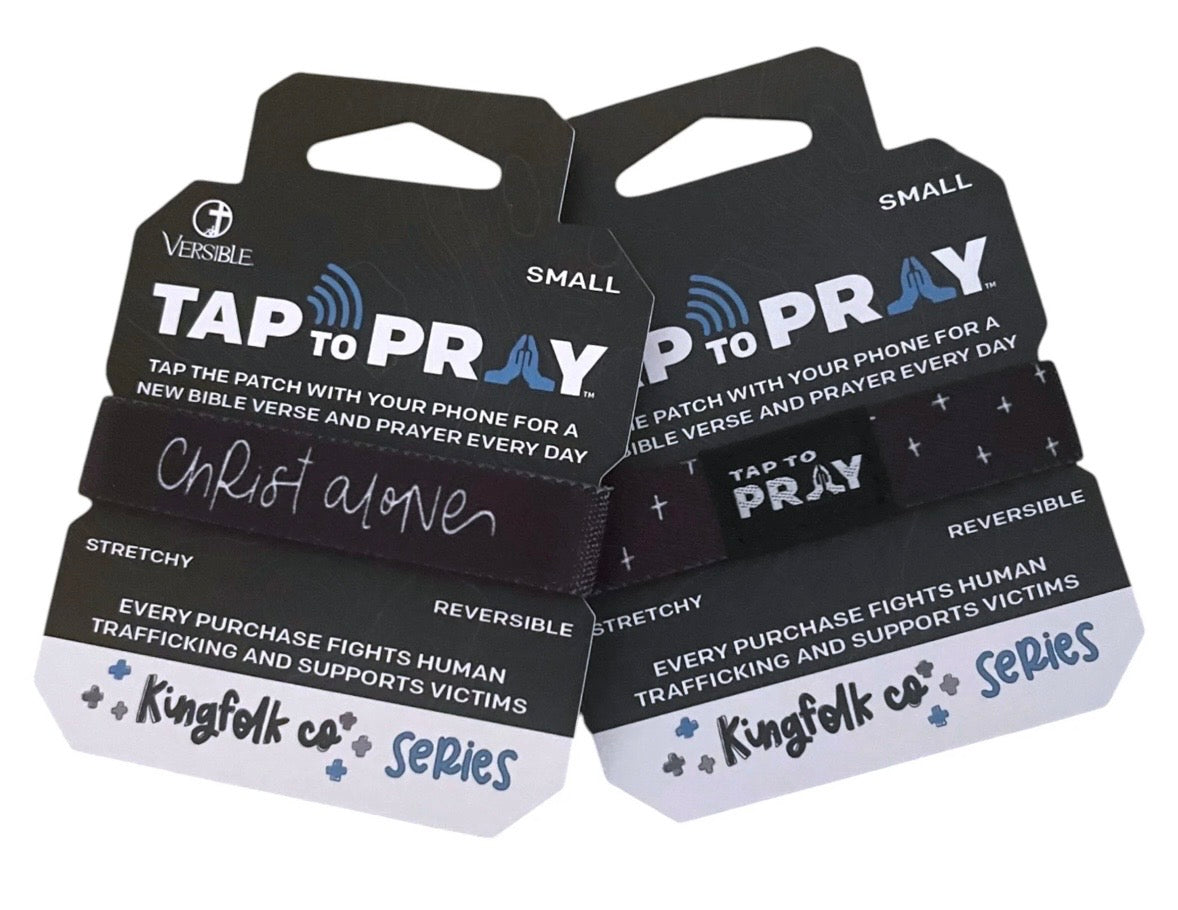 Tap to Pray® Two-Sided NFC Faith Wristband Bracelet - Multiple Styles & Colors