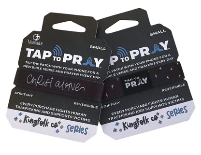 Tap to Pray® Two-Sided NFC Faith Wristband Bracelet - Multiple Styles & Colors
