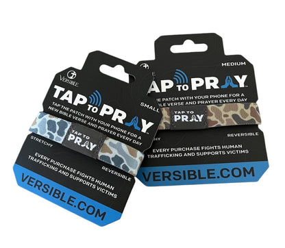 Tap to Pray® Two-Sided NFC Faith Wristband Bracelet - Multiple Styles & Colors