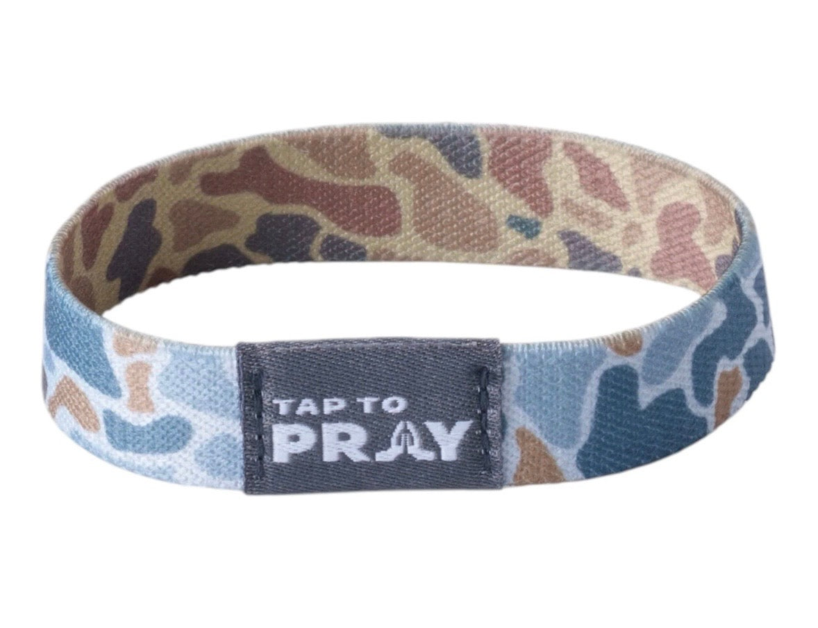 Tap to Pray® Two-Sided NFC Faith Wristband Bracelet - Multiple Styles & Colors