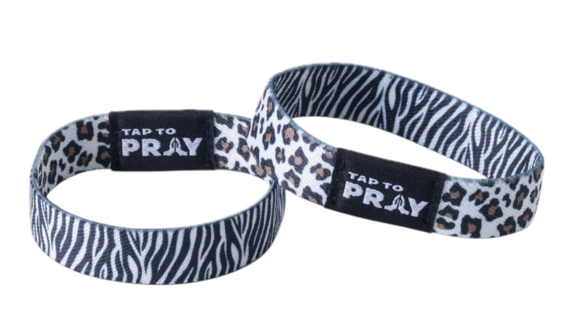 Tap to Pray® Two-Sided NFC Faith Wristband Bracelet - Multiple Styles & Colors