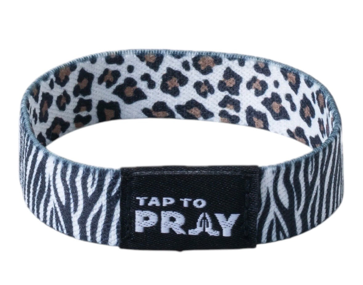 Tap to Pray® Two-Sided NFC Faith Wristband Bracelet - Multiple Styles & Colors