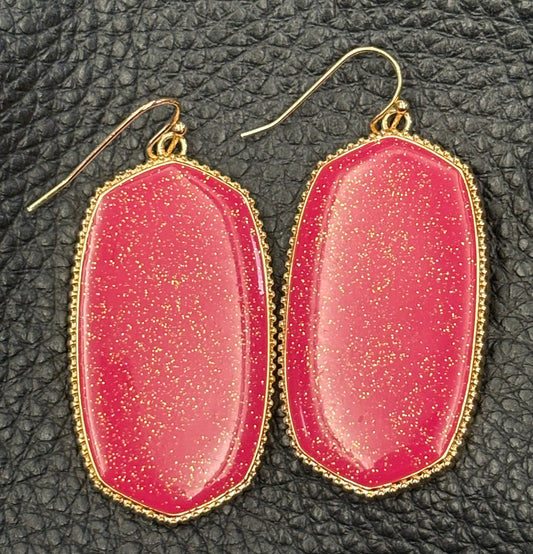 Earrings - Shimmer Dark Pink