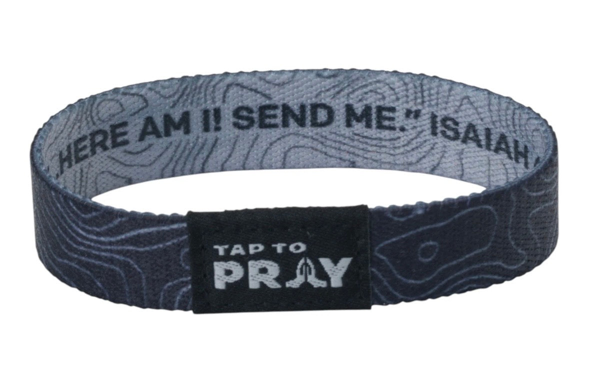 Tap to Pray® Two-Sided NFC Faith Wristband Bracelet - Multiple Styles & Colors