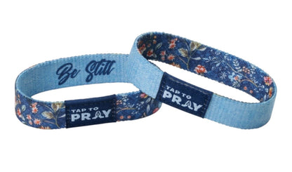 Tap to Pray® Two-Sided NFC Faith Wristband Bracelet - Multiple Styles & Colors