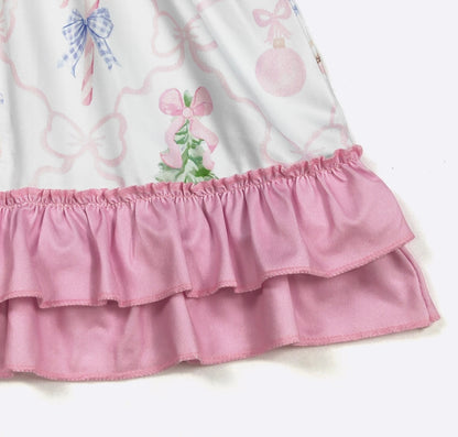 Clothing for Toddler Girl - Santa Gingham Girls Dress