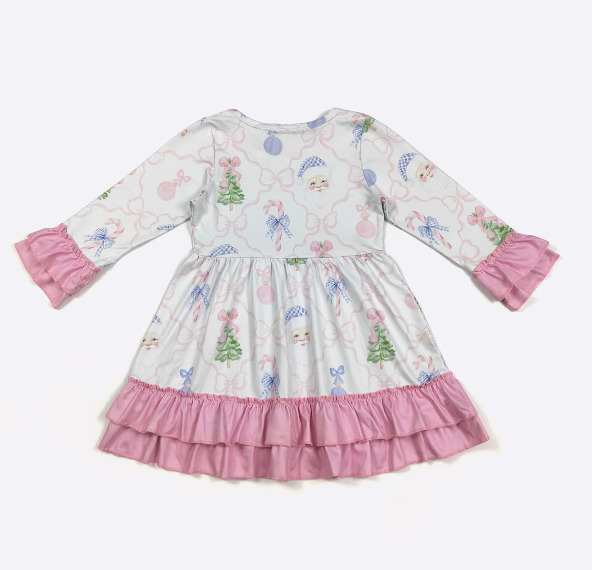 Clothing for Toddler Girl - Santa Gingham Girls Dress