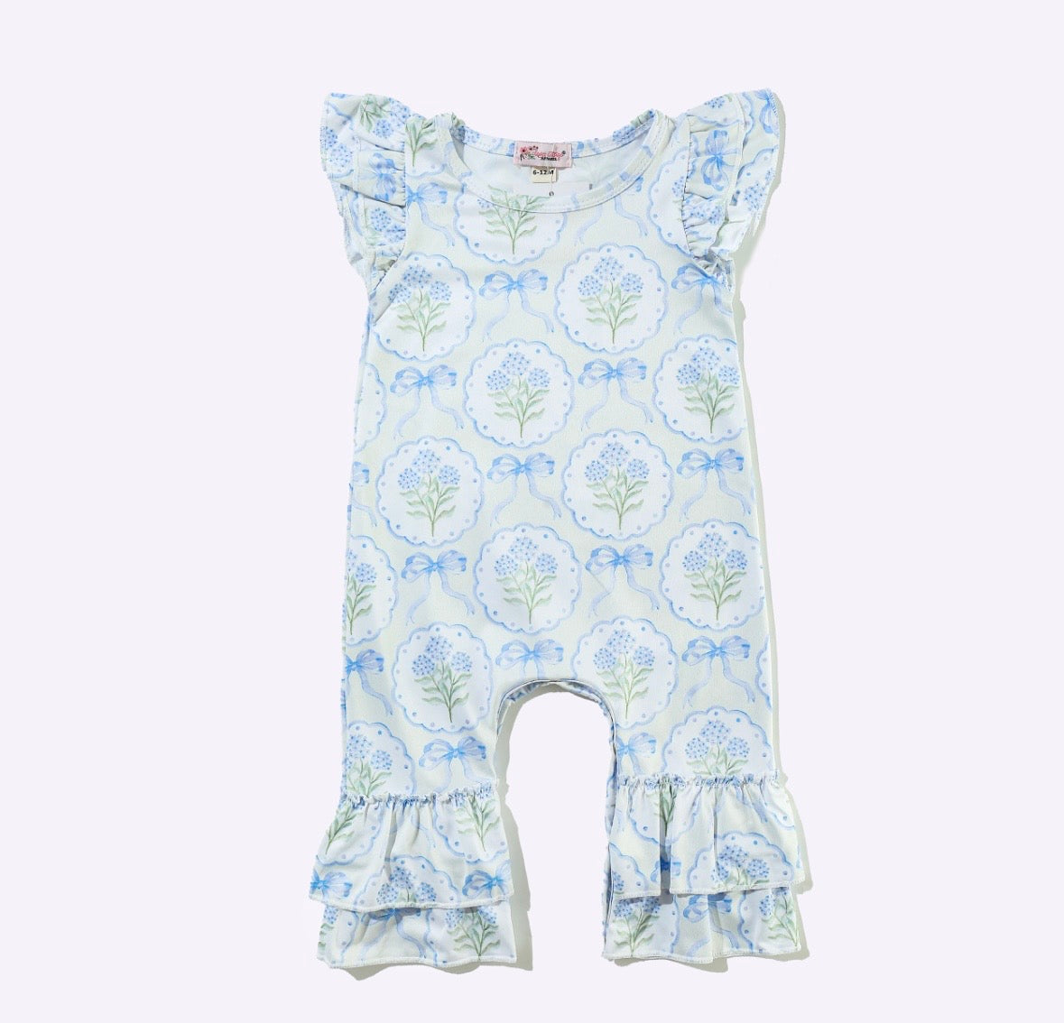 Clothing for Baby Girl - Hydrangea Baby Romper