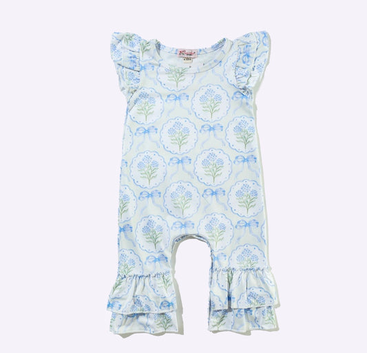 Clothing for Baby Girl - Hydrangea Baby Romper