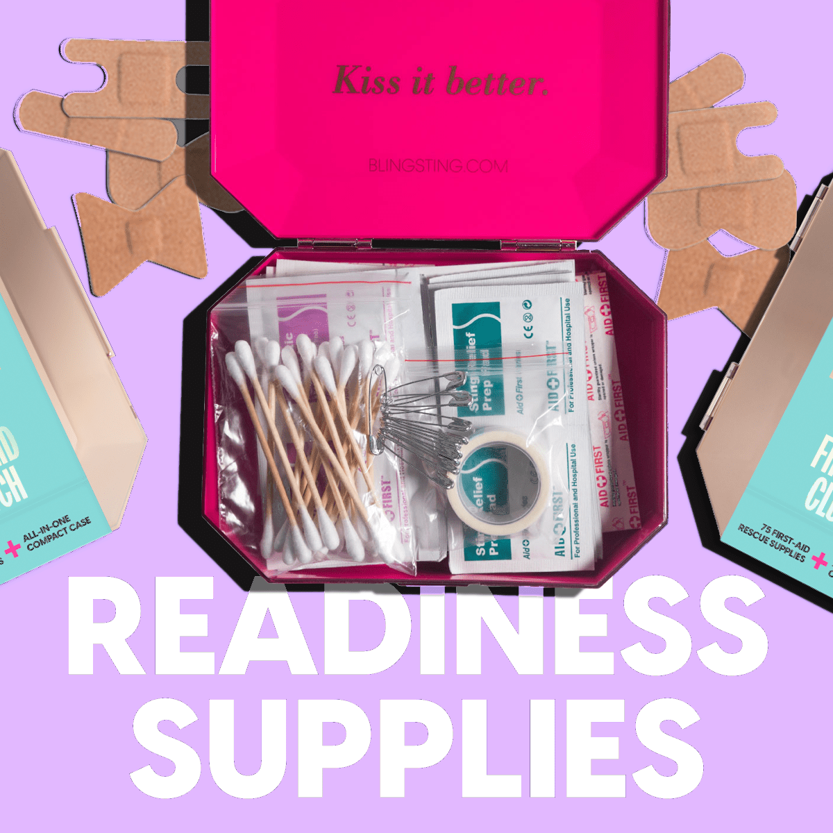 BlingSting First Aid Kit | Metallic Rose Gold