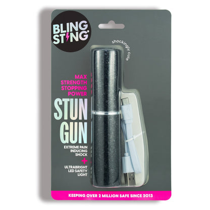 BlingSting Mini Stun Gun | available in Pink Glitter & Black Glitter