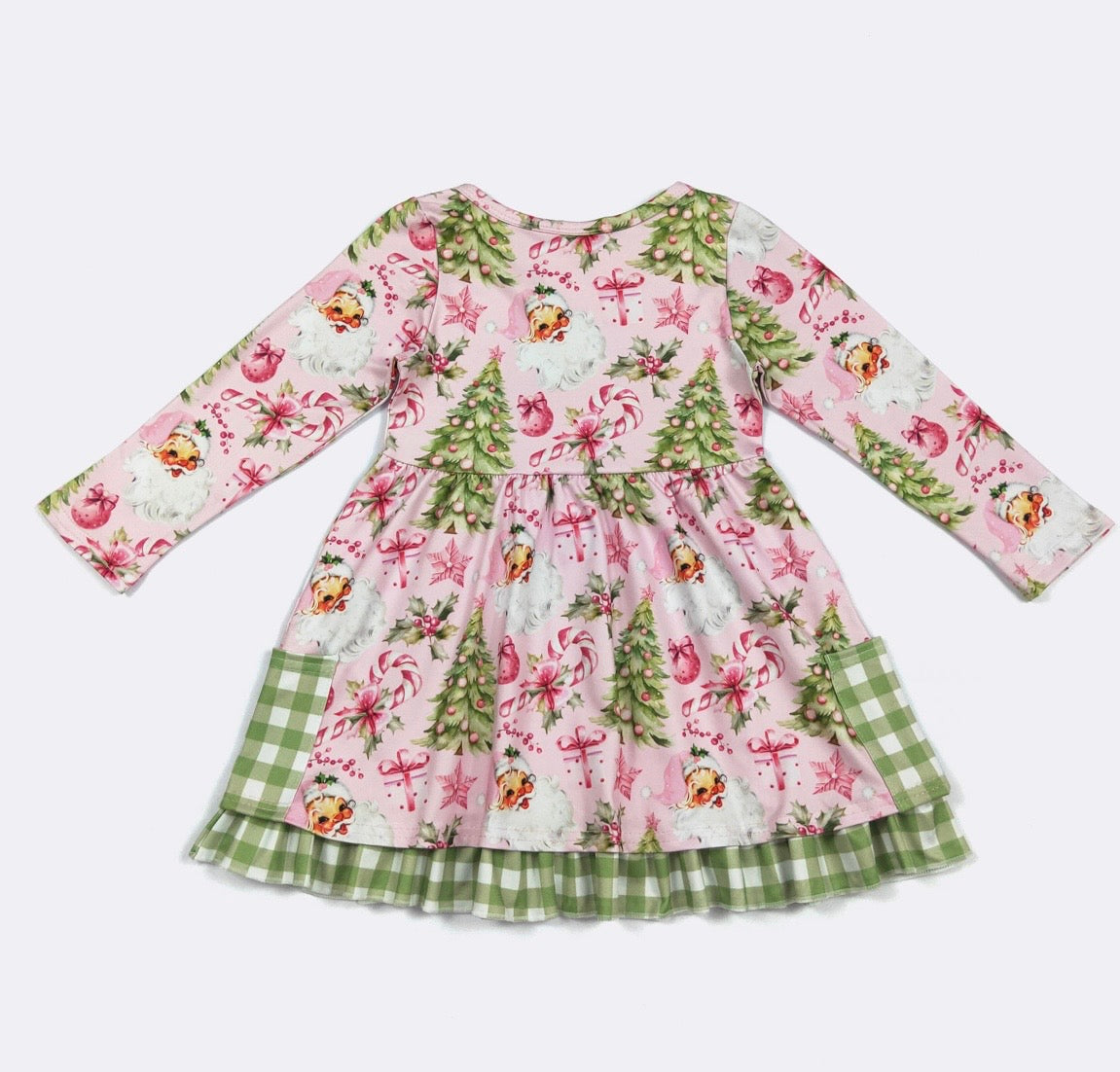 Clothing for Toddler Girl - Pink Christmas Girls Dress