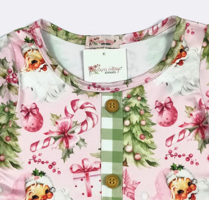 Clothing for Toddler Girl - Pink Christmas Girls Dress