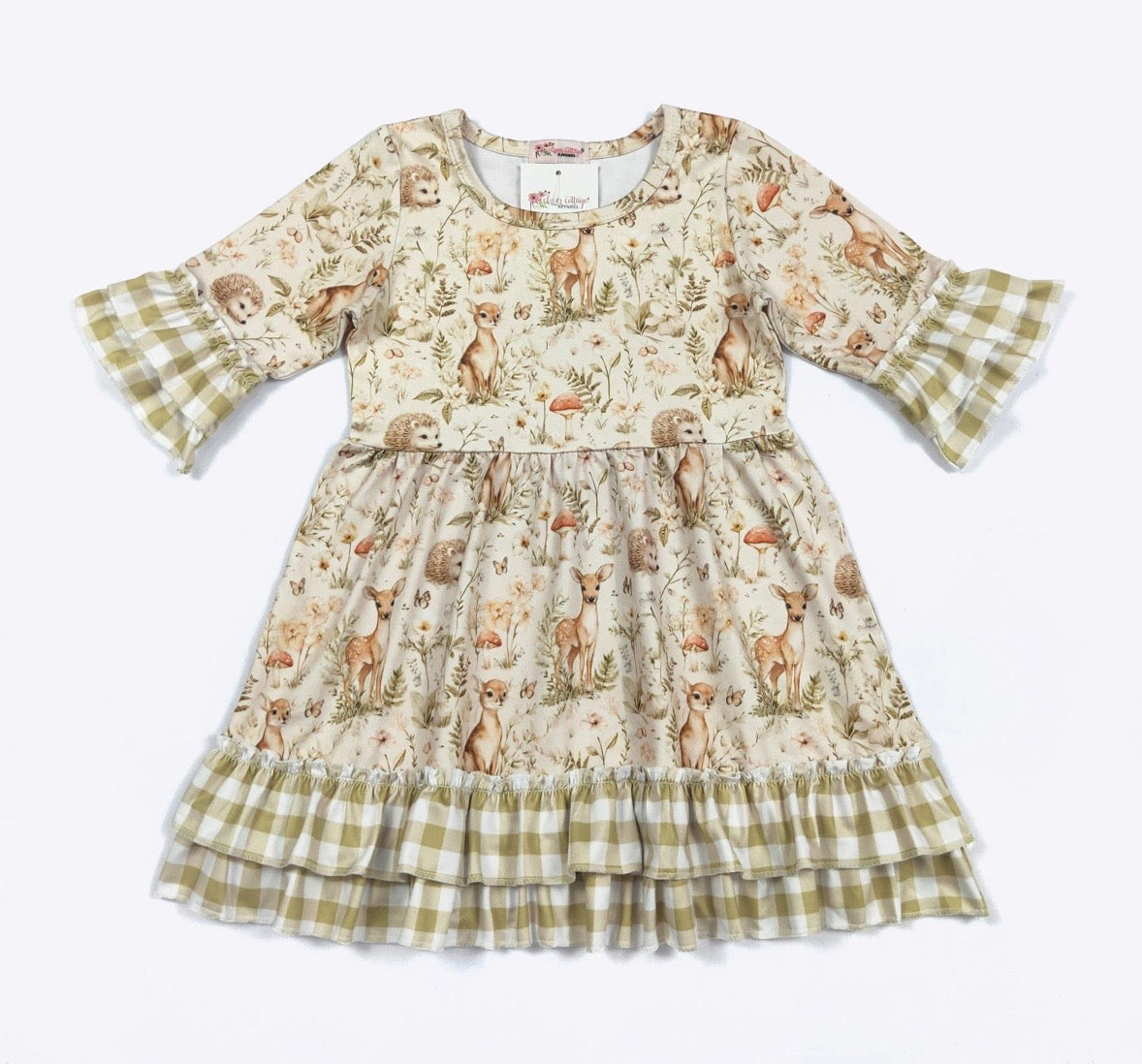 Clothing for Toddler Girl - Sage Woodland Girls Dress
