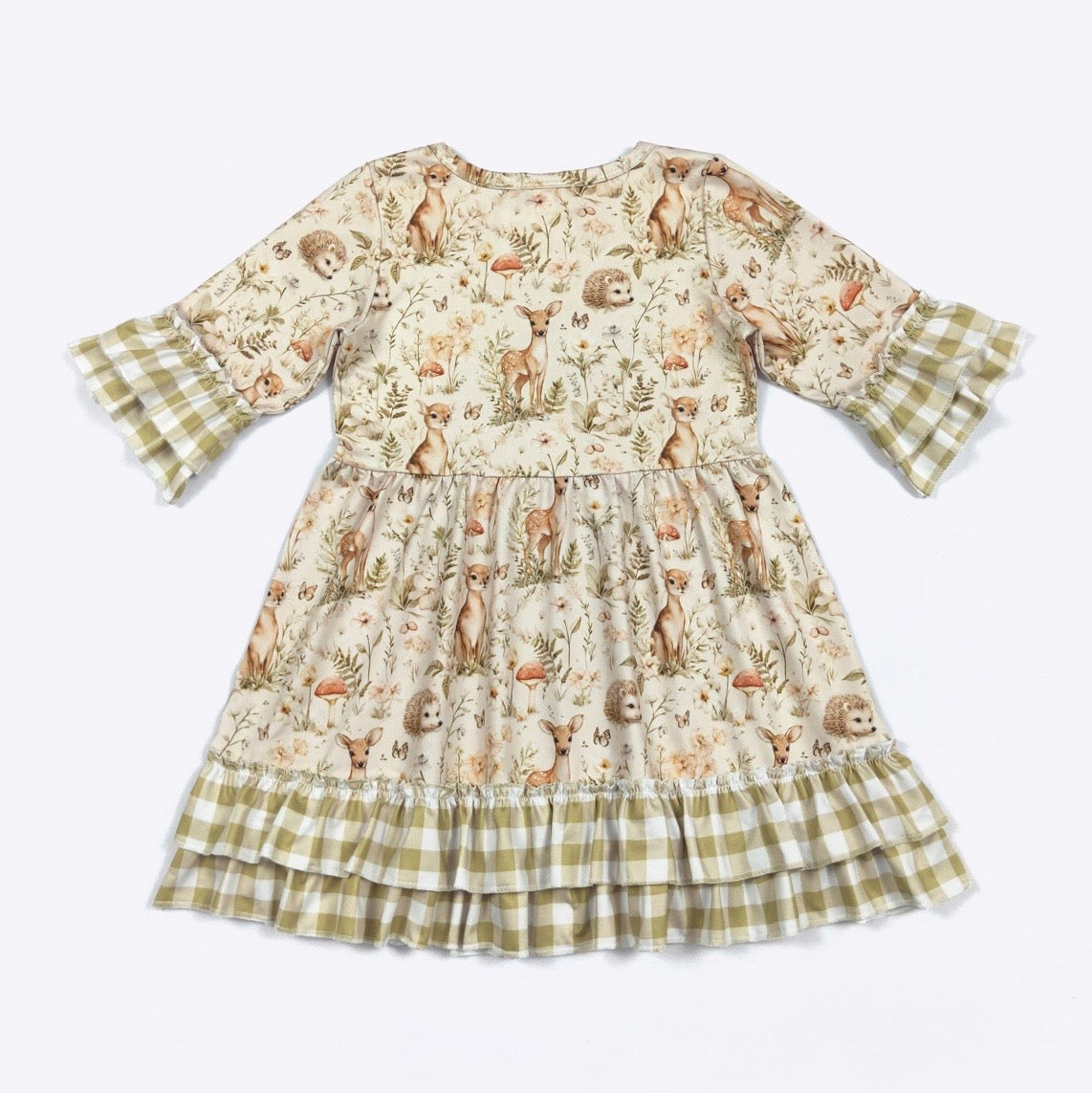 Clothing for Toddler Girl - Sage Woodland Girls Dress