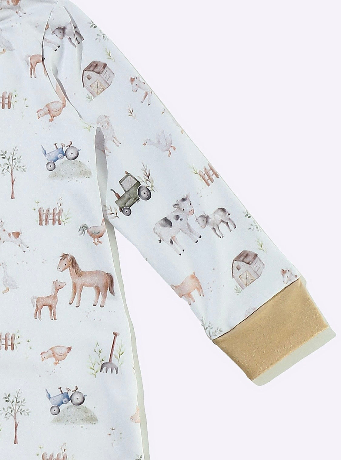 Clothing for Baby Boy- LS Mini Farm Boy Romper