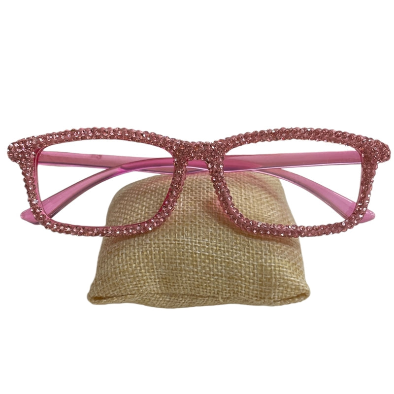 Bling Bling!! Pink Rhinestone Reading Glasses