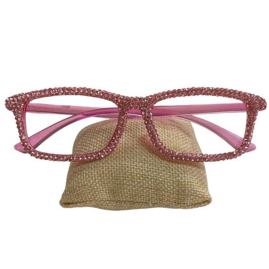 Bling Bling!! Pink Rhinestone Reading Glasses
