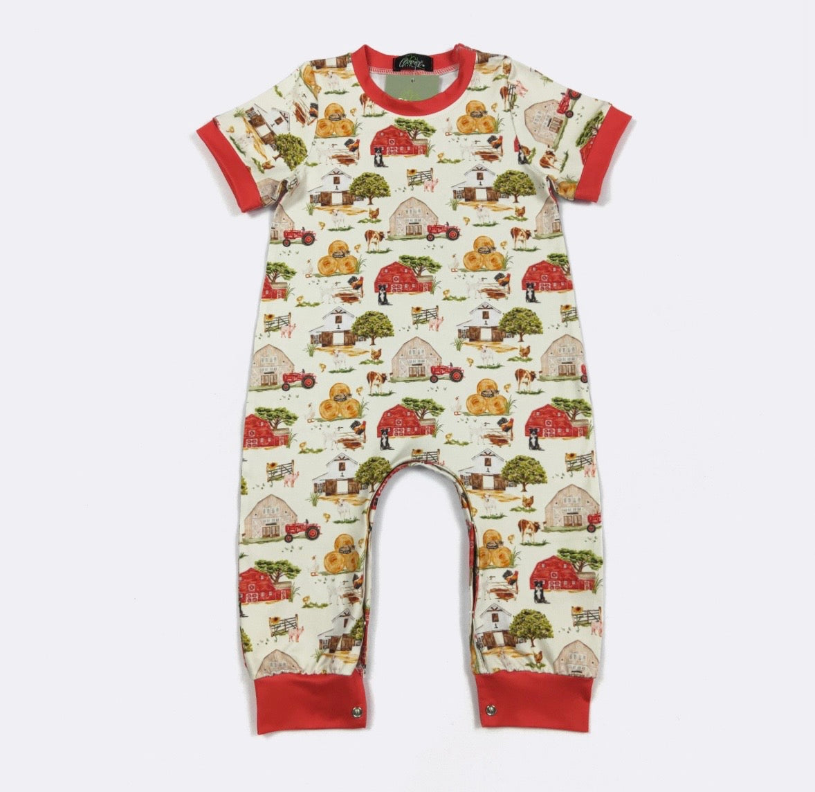 Clothing for Baby Boy - Barnyard Boy Romper