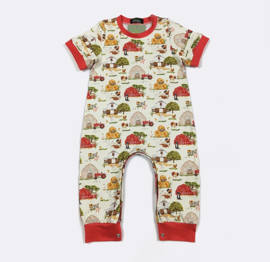 Clothing for Baby Boy - Barnyard Boy Romper