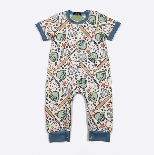 Clothing for Baby Boy - Baseball Collage Boy Romper