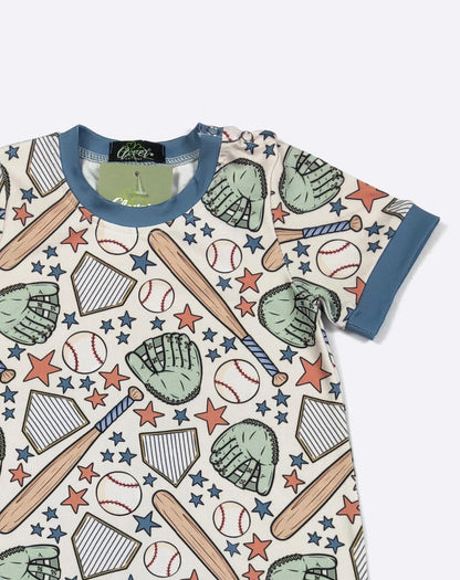 Clothing for Baby Boy - Baseball Collage Boy Romper