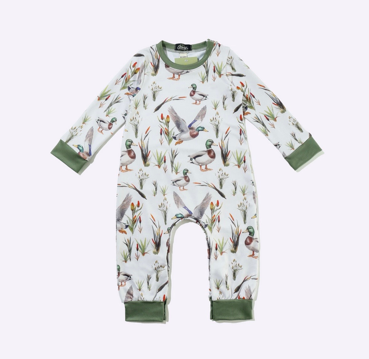 Clothing for Baby Boy - Cattail Duck Boy Romper