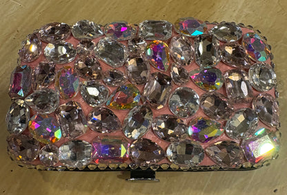 Bling Bling!! Manicure set in Large Pink Rhinestones