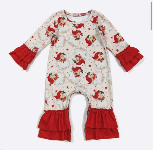 Clothing for Baby Girl - Starlight Santa Baby Romper