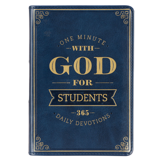 One Minute with God for Students Blue Faux Leather Devotional&nbsp;