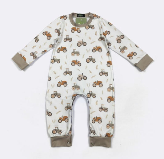 Clothing for Baby Boy - Harvest Tractor Boy Romper