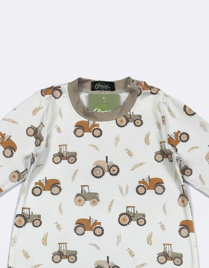 Clothing for Baby Boy - Harvest Tractor Boy Romper