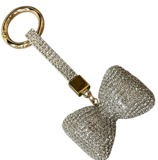 Bling Bling!! Chunky Bow Rhinestone Pave Keychain / bag charm - available in 2 colors
