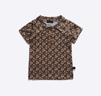 Clothing for Toddler Boy - Camo Duck Boy Collar Shirt