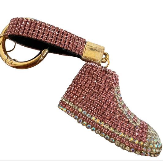 Bling Bling!! Shoe Rhinestone Pave Keychain / bag charm - available in 5 colors