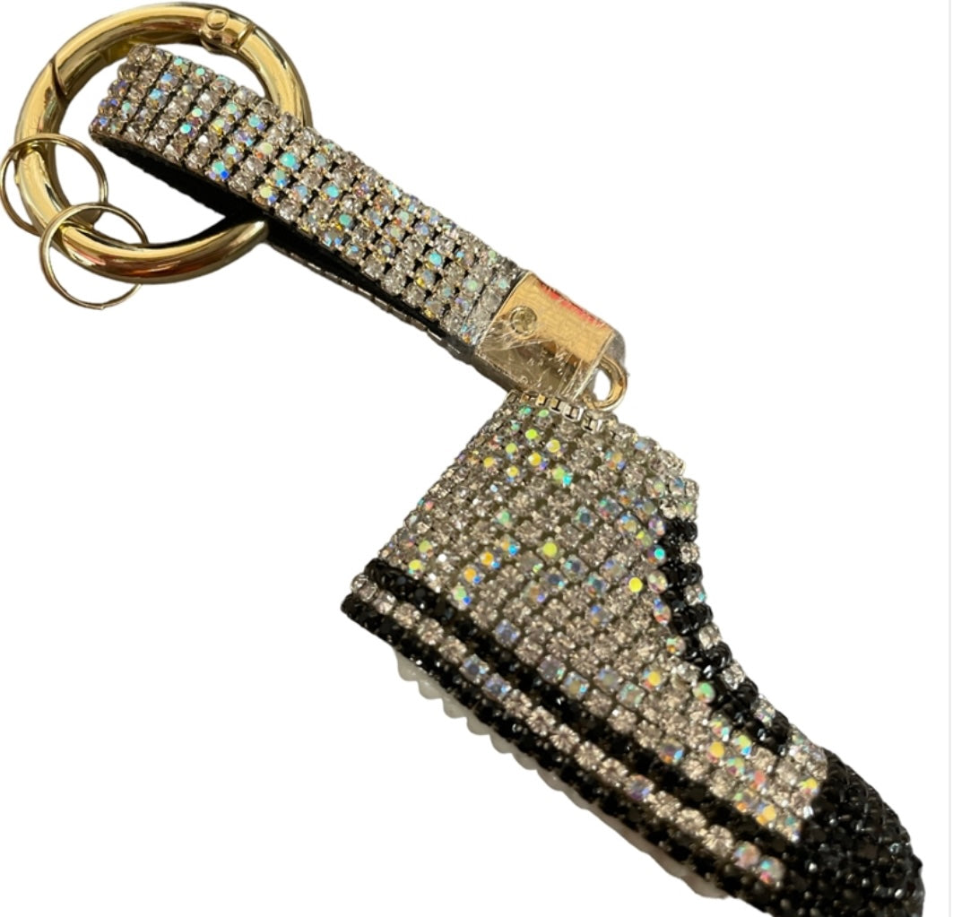 Bling Bling!! Shoe Rhinestone Pave Keychain / bag charm - available in 5 colors