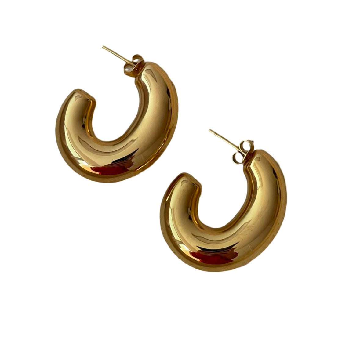 Earrings - GP Hollow Hoops