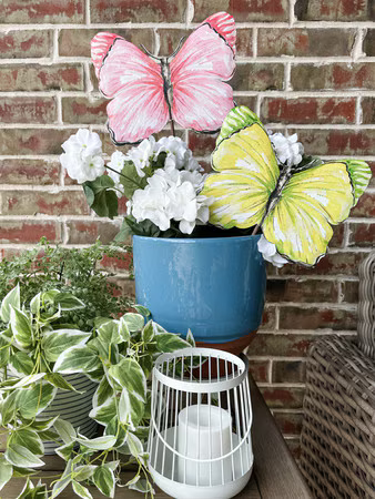 Decor - RTC Gallery Medium Butterflies available in pink and yellow